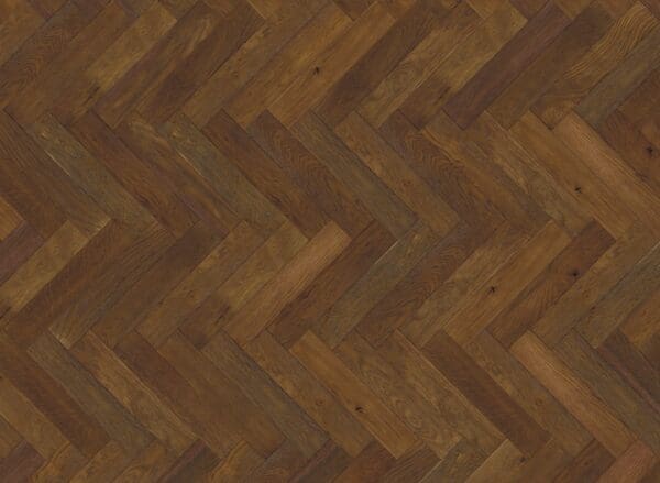 Double Smoked & Brushed Oak Herringbone