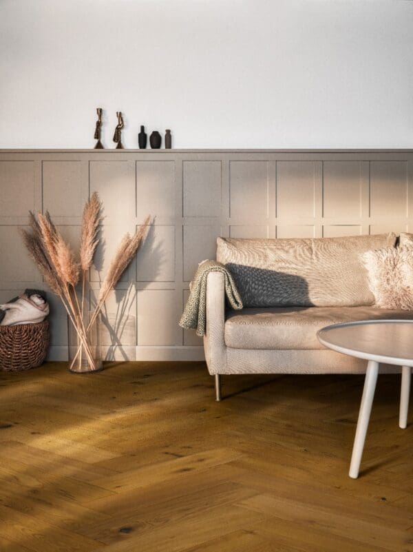 Brown Herringbone Oak - Image 2